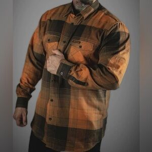 Rebel Reaper “Carbon” Flannel Size Large